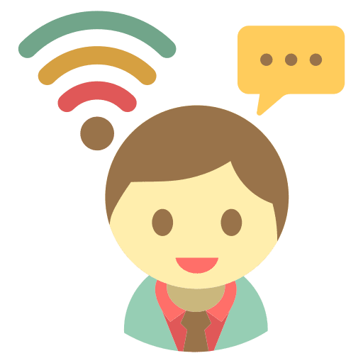 Talking chat dialogue speech bubble icon