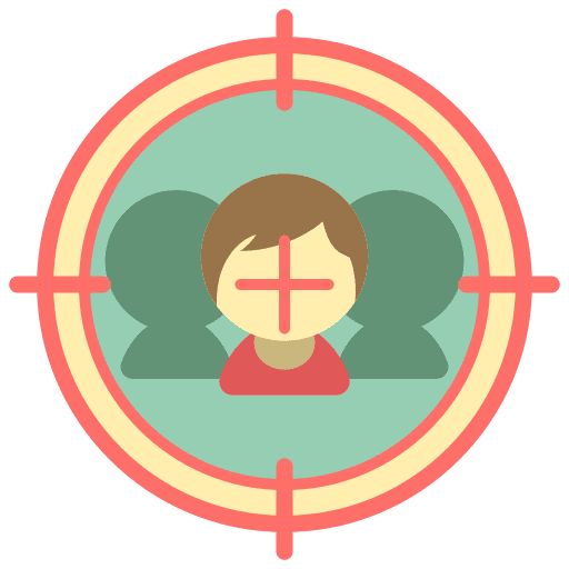 Target audience target audience business and finance target icon