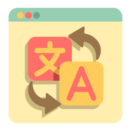 Translation subject extensible markup language language icon