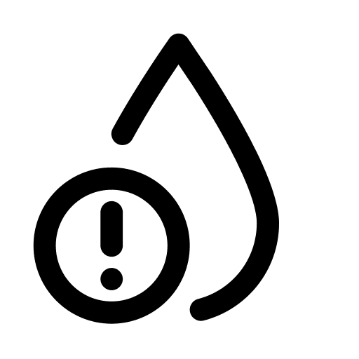 Leak detector electronics water alert icon