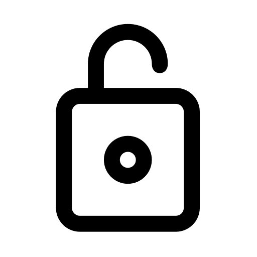 Unlocked open unlock unlocking icon