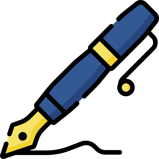 Ink pen ink pen education stationery icon
