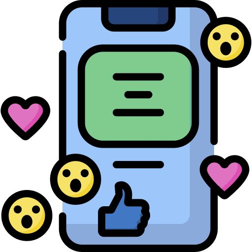 Likes social network smartphone reaction icon Likes social network smartphone reaction icon