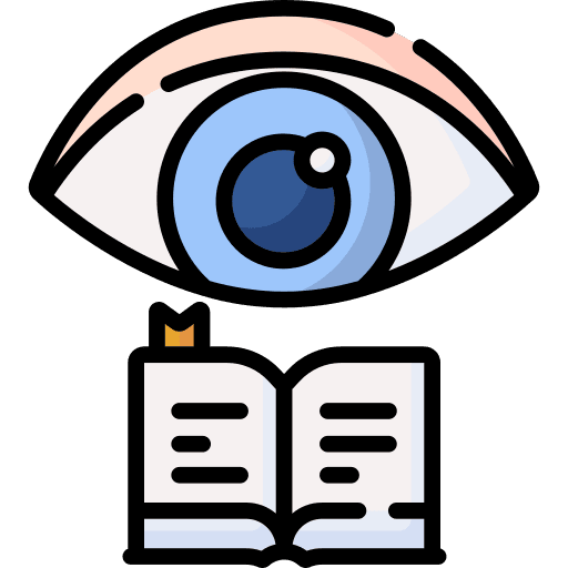 Attention copywriting eye control icon Attention copywriting eye control icon
