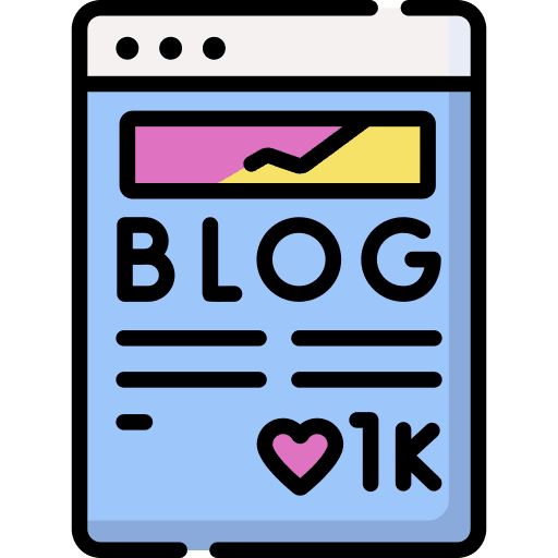 Blog webpage marketing blog icon Blog webpage marketing blog icon