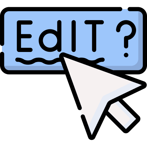 Correction copywriting edit mouse cursor icon Correction copywriting edit mouse cursor icon