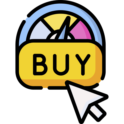 Response rate buy commerce and shopping purchase icon Response rate buy commerce and shopping purchase icon
