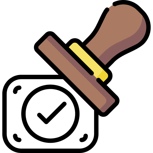 Stamp approved certificate rubber icon Stamp approved certificate rubber icon