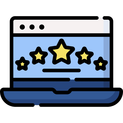Webiste review feedback marketing icon Webiste review feedback marketing icon