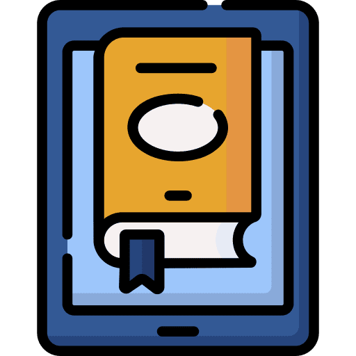 Ebook online learning education online library icon Ebook online learning education online library icon
