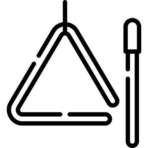 Triangle music musical instrument triangle icon