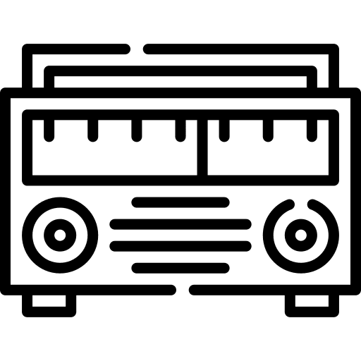 Radio news technology radio icon Radio news technology radio icon