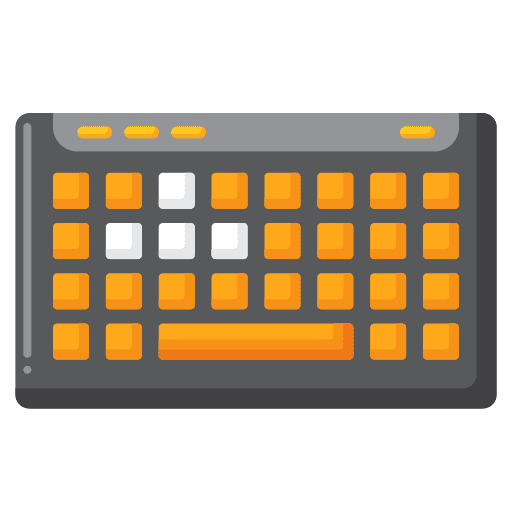 Keyboard electronics gamer gaming icon Keyboard electronics gamer gaming icon