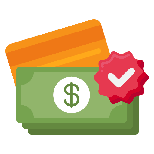 Payment currency bank money icon