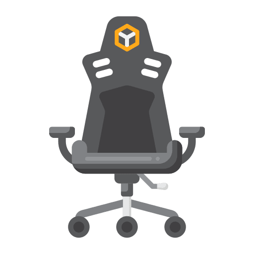 Gaming chair gaming esports furniture icon Gaming chair gaming esports furniture icon