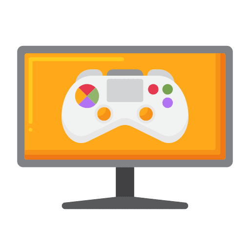 Gaming videogame screen ui icon Gaming videogame screen ui icon