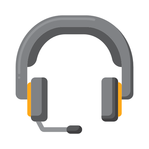 Headset video game microphone sound icon Headset video game microphone sound icon