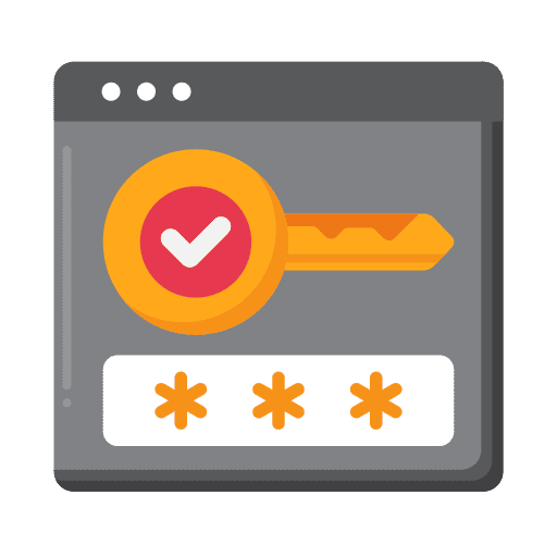 Key protection security password icon Key protection security password icon