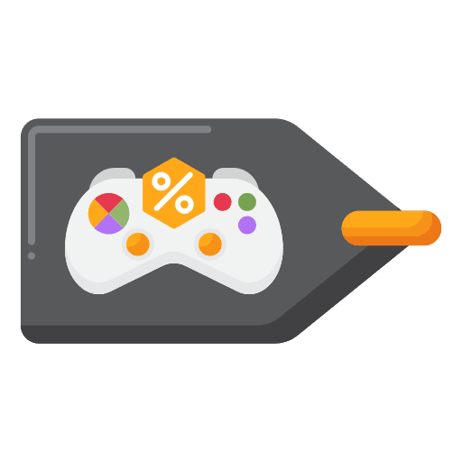 Sales gaming controller game icon Sales gaming controller game icon