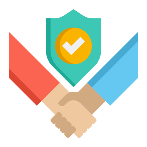 Trusted trustworthy honesty shield icon