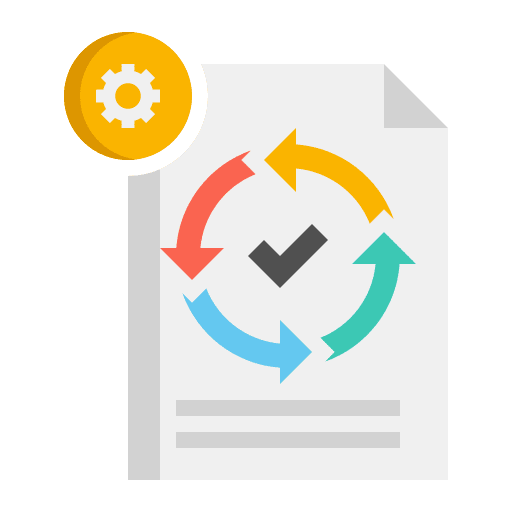 Agile principle management files and folders icon