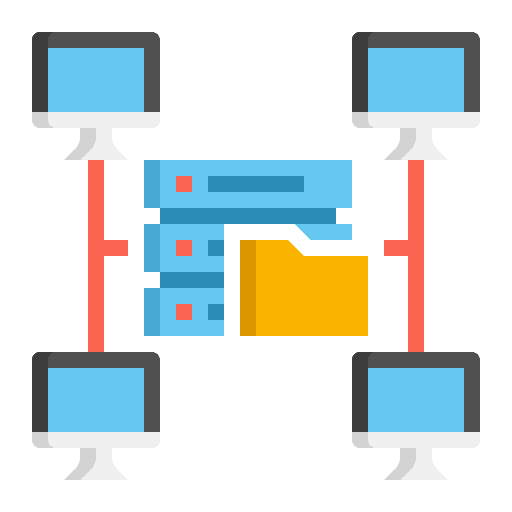 Repository files and folders computer server icon