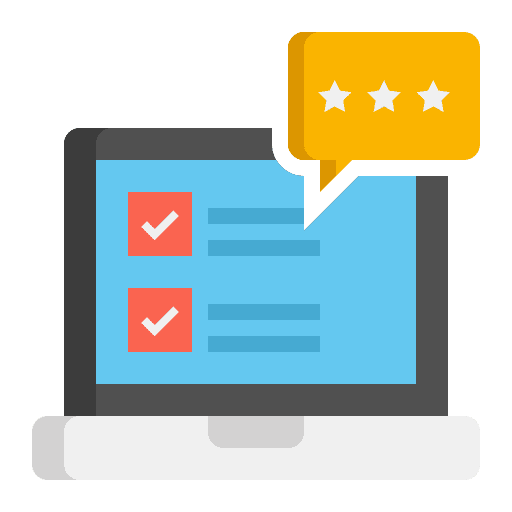 Review star check list computer icon