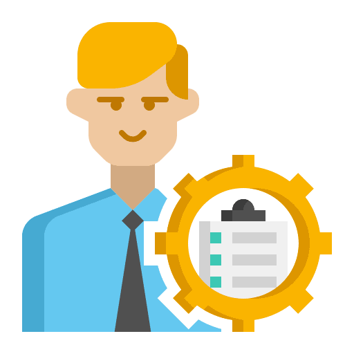 Manager technology rocket start icon