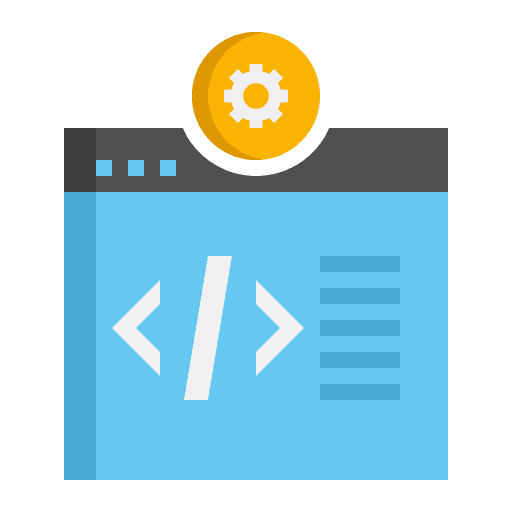 Code browser code web icon