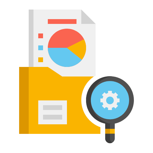 Database business and finance storage database icon
