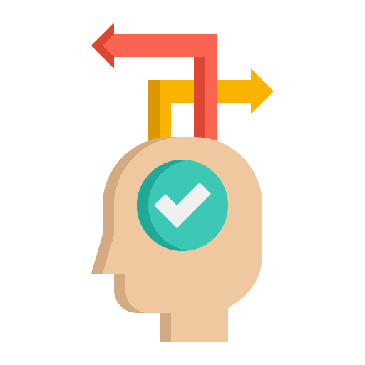 Decision making making check decision making icon