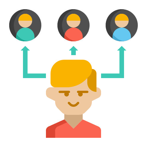 Interaction diagnostic graph user icon