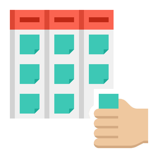 Kanban business and finance multitask management icon
