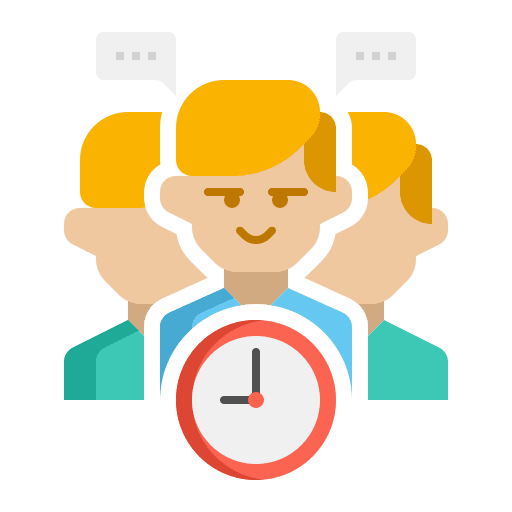 Scrum task clock sprint icon