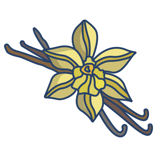 Vanilla vanilla nature flower icon