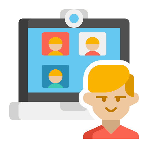 Video conference video conference online communications icon