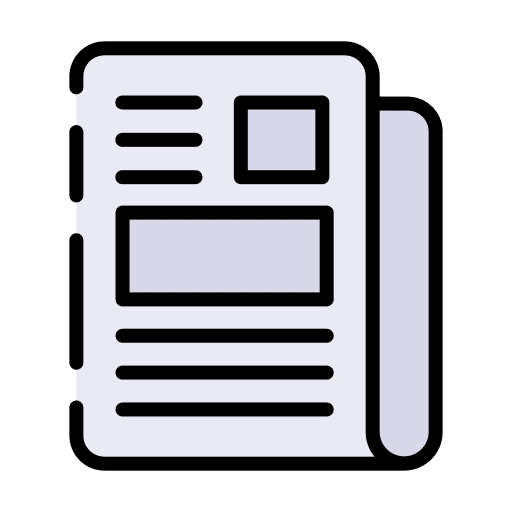 News magazine article press release icon News magazine article press release icon
