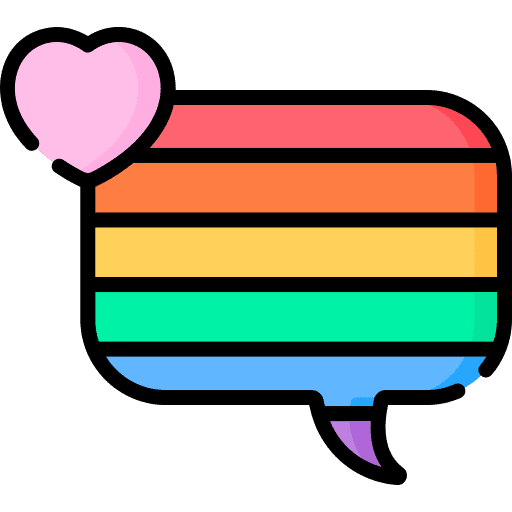 Dialogue message communication pride icon Dialogue message communication pride icon