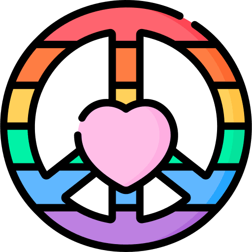 Peace symbol homosexual cultures celebration icon Peace symbol homosexual cultures celebration icon
