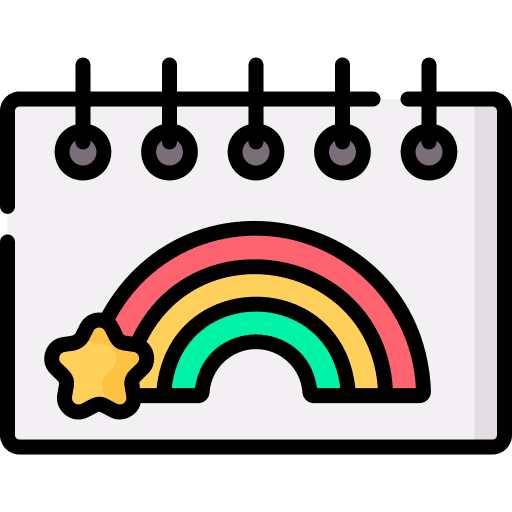 Rainbow atmospheric scenery draw icon Rainbow atmospheric scenery draw icon