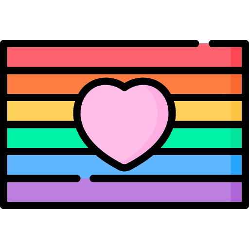 Rainbow flag love flags homosexuality icon Rainbow flag love flags homosexuality icon