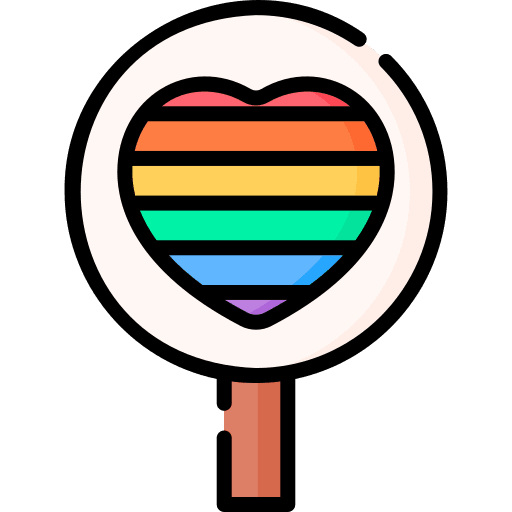 Sign homosexual world pride day love and romance icon Sign homosexual world pride day love and romance icon