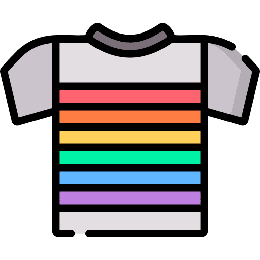 Tshirt clothing rainbow t shirt icon Tshirt clothing rainbow t shirt icon