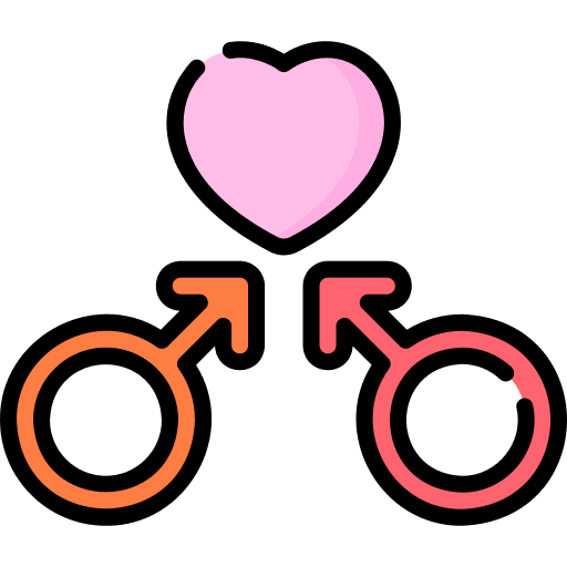 Gender homosexual heart heart shaped icon Gender homosexual heart heart shaped icon