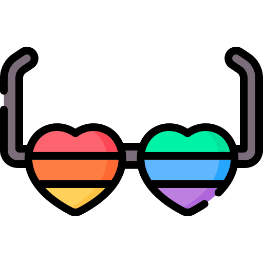 Glasses sun glasses eyeglasses pride icon Glasses sun glasses eyeglasses pride icon