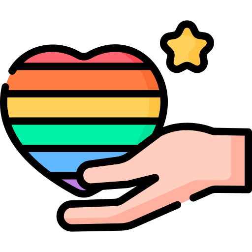 Heart love gay hand icon Heart love gay hand icon