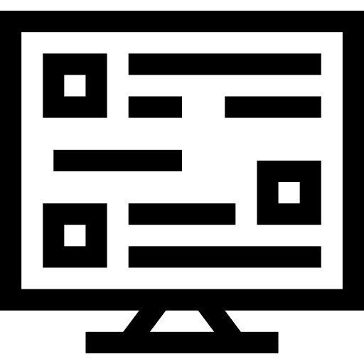 Chat conversation computer monitor icon Chat conversation computer monitor icon