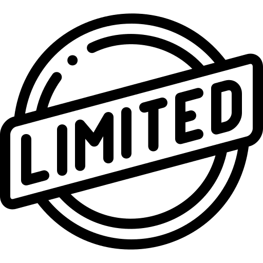 Limited product commerce marketing icon