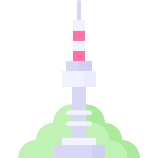 Seoul tower south korea seoul tower building icon Seoul tower south korea seoul tower building icon