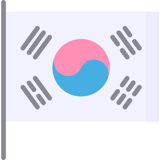 South korea nation korea flag icon South korea nation korea flag icon